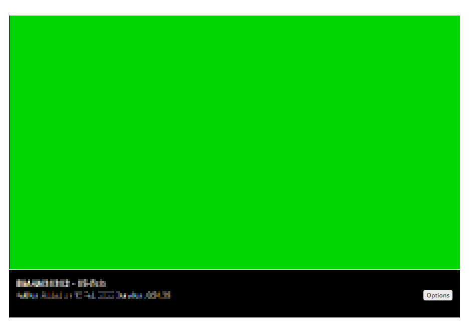 green screen recorded